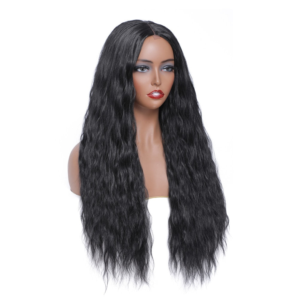 Synthetic Middle Part Lace Wigs