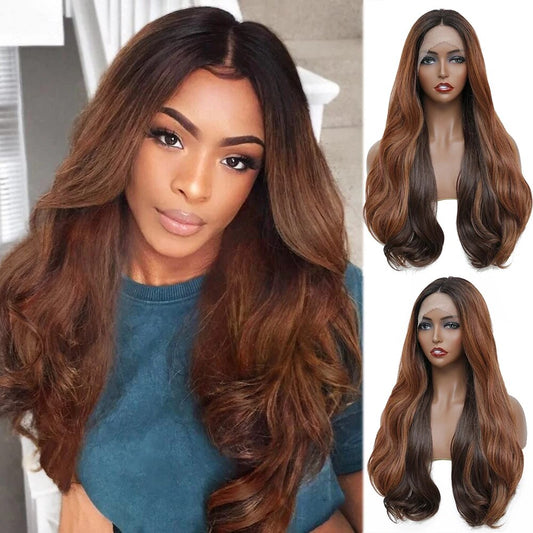 Wavy Middle Part Lace Hair Wig