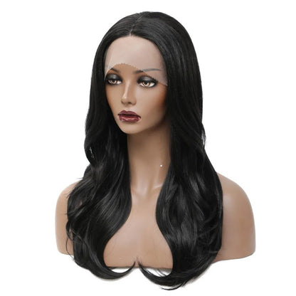 Wavy Middle Part Medium Length Wigs