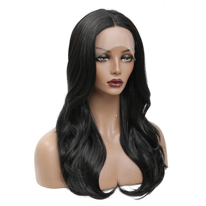 Wavy Middle Part Medium Length Wigs