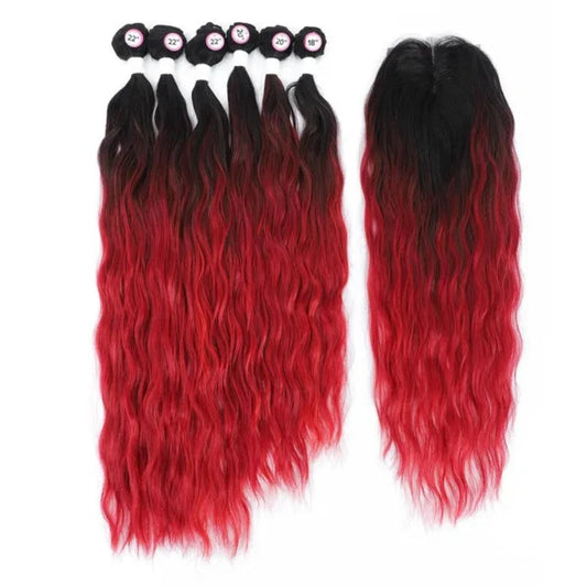 Wavy Synthetic Wig Extensions