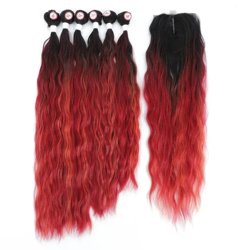 Wavy Synthetic Wig Extensions