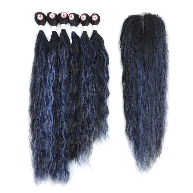 Wavy Synthetic Wig Extensions