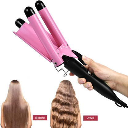 Tourmaline ceramic heating technology creates smooth, shiny curls